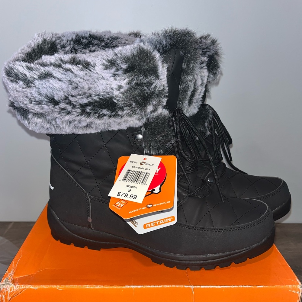 Arctic Shield Faux Fur Winter Snow Boots for Women